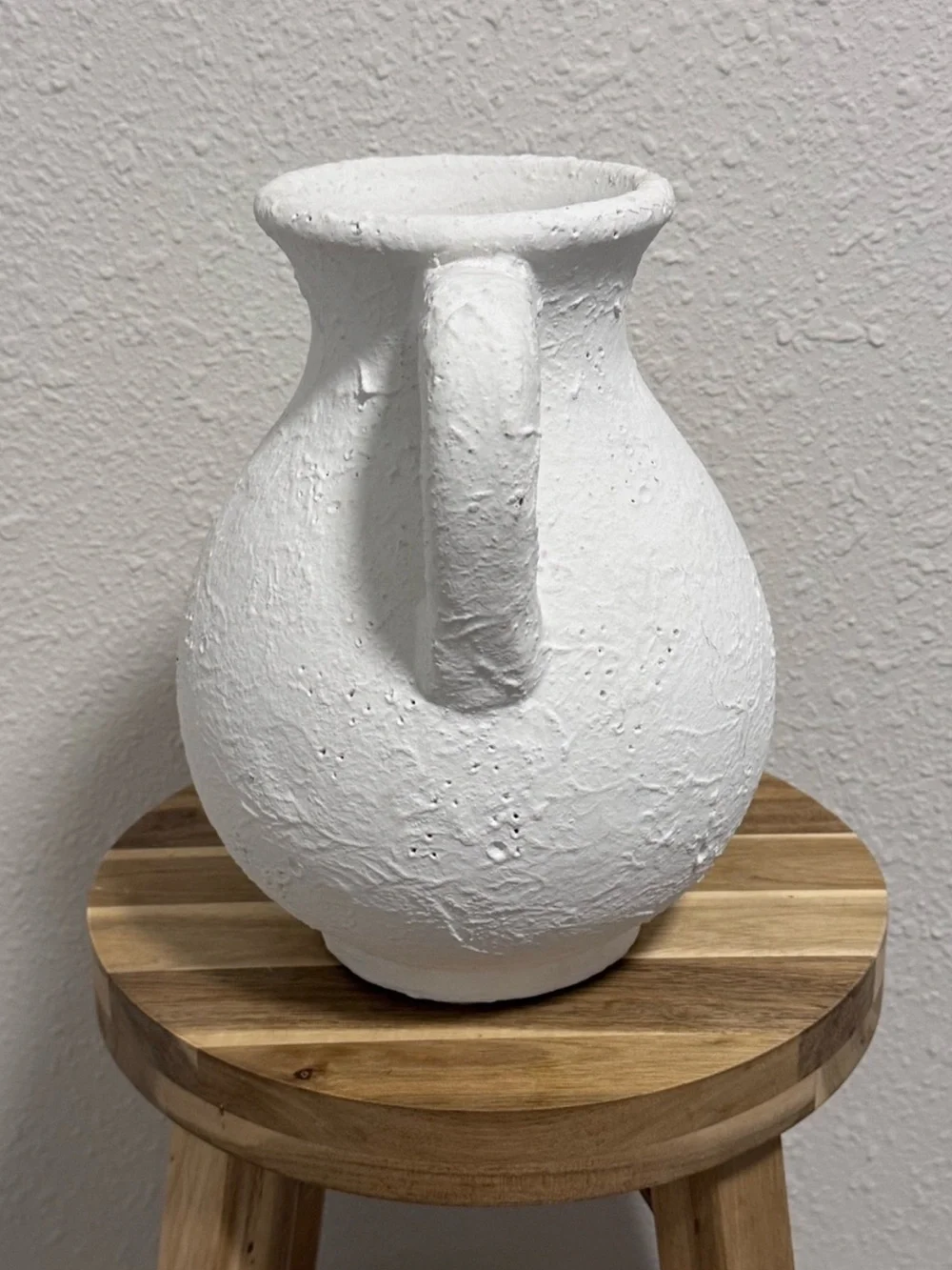 Rare Opalhouse Jungalow Handcrafted Off-White Dual Handle Ceramic Vessel